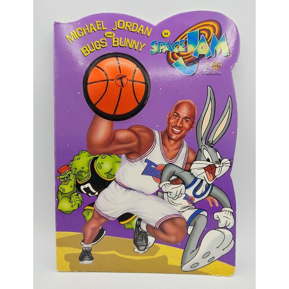 1996 Vintage Rare Michael Jordan & Bugs Bunny space Jam Book Sound Works